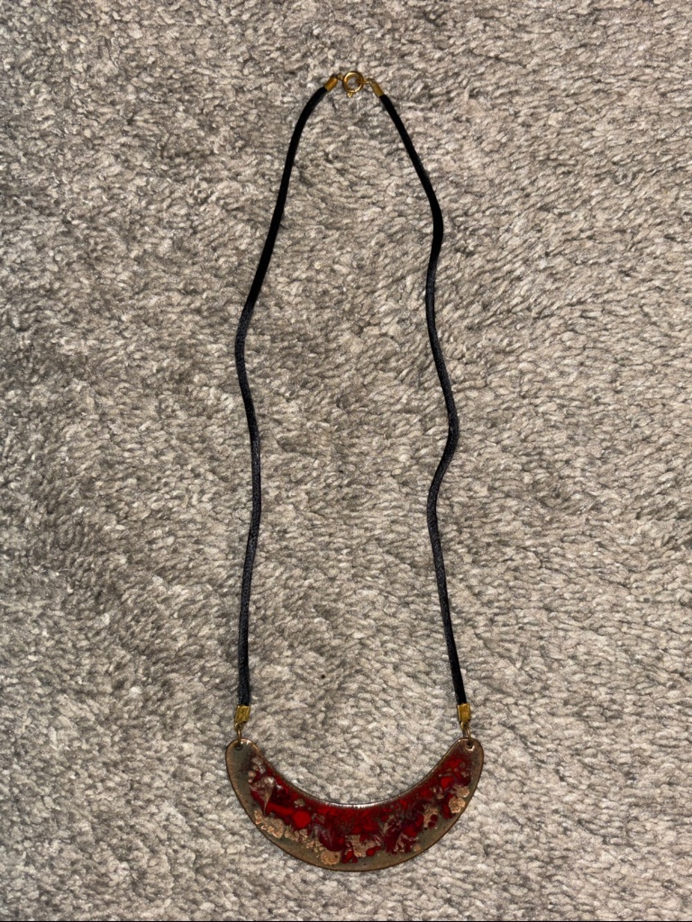 💃🏼 {VINTAGE} Chord & Enamel Necklace - Picture 2 of 6